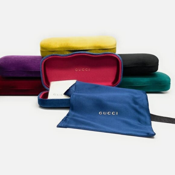 Gucci Blue Transparent Men's 57mm Eyeglasses - Picture 4 of 4